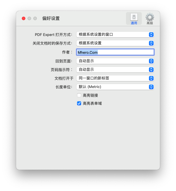 PDF Expert For Mac 中文破解版 - 偏好设置